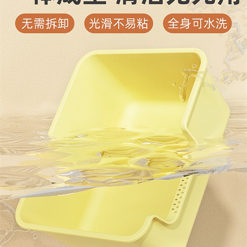 猫砂盆超大号全开放猫厕r所防外溅垫猫沙盆屎盆子幼猫半封闭顶入 - 图2