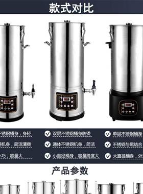 禾元商用豆浆机早餐店用大容量不锈钢全自动一体低噪音磨煮豆浆机