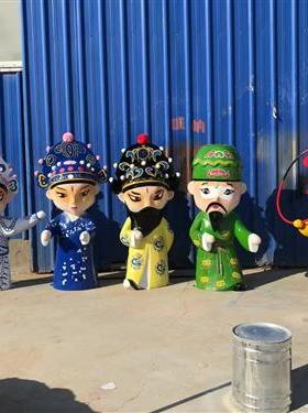 定制卡通雕塑超级小飞侠乐迪玻璃钢雕塑机器人商场动漫人物摆件商