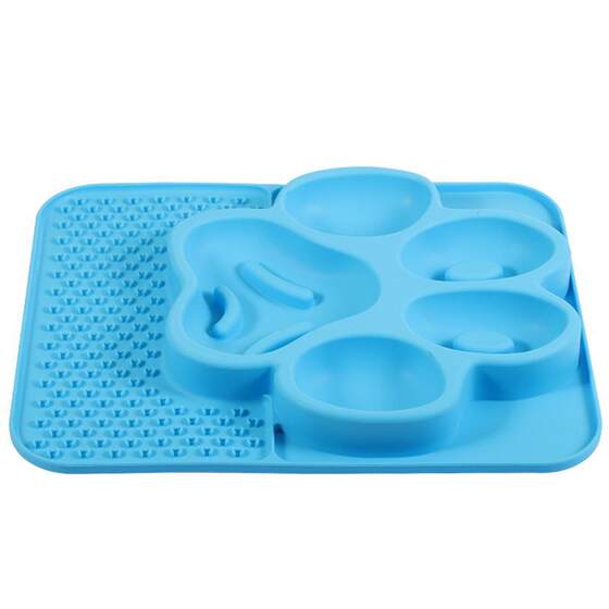 Pet supplies slow food plate suction cup licking pad sniffing pad anti-choking dog plate silicone licking pad food stable slow food design