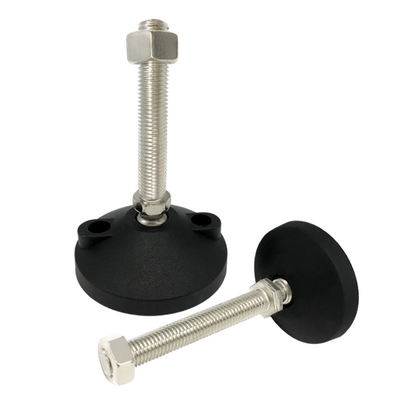 尼龙碳钢镀镍万向脚杯/可调节蹄脚盘/支撑脚垫避震地脚AD40-125 - 图3