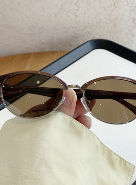 日本品质TR板材脚个性猫形眉毛偏光太阳眼镜男女时尚网红街拍复古