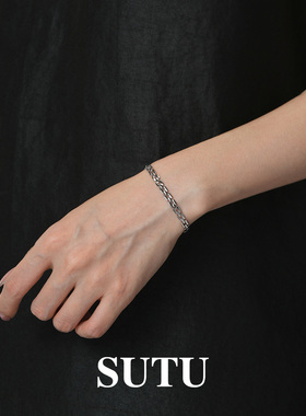 素图女925银简约气质百搭手链