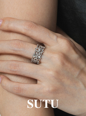 素图精致小众高级感戒指指环女款