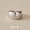 Plain picture female minimalist temperament wide version ring personalized ring