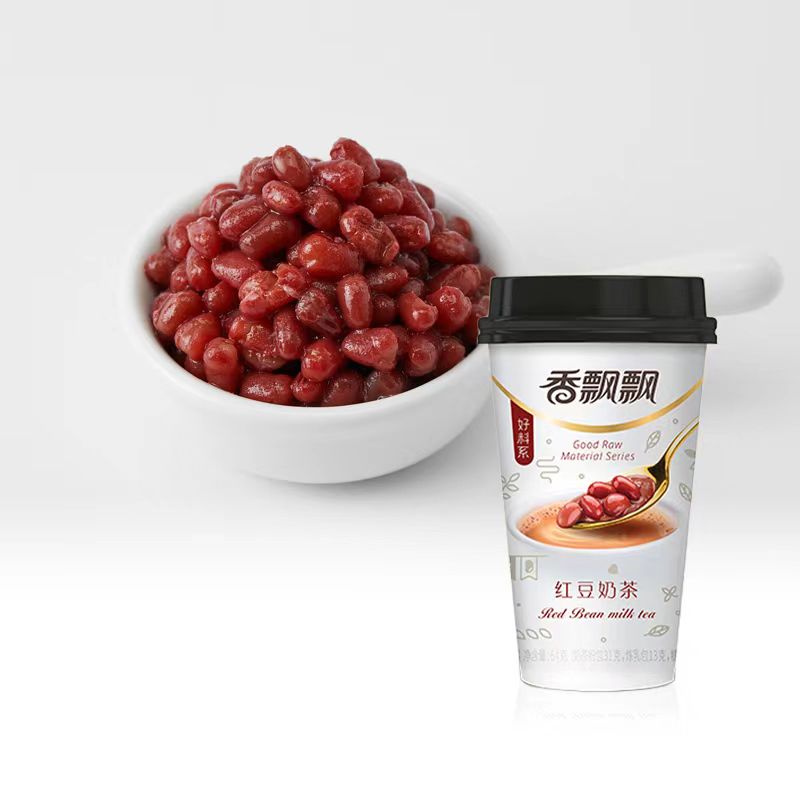 香飘飘奶茶好料红豆蓝莓芒果布丁多口味椰果奶茶粉速溶浓缩68g/杯