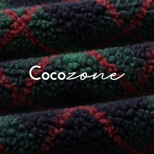 COCO ZONE 刘 一一 “圣诞格”羊毛混纺立领格纹外套 CD1A1680 - 图2