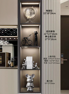 家居客厅书柜电视柜办公室工艺礼品摆饰现代简约抽象运动人物装饰