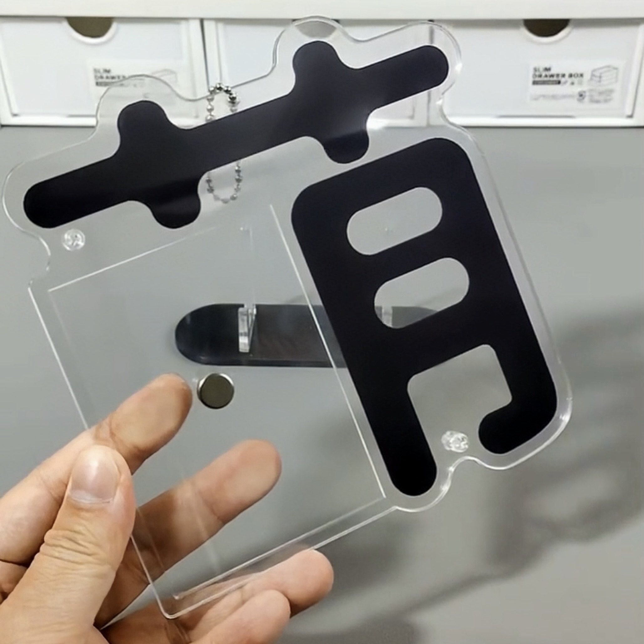 萌字3寸谷美卡框亚克力插卡立牌学生追星爱豆小卡收纳展示相框,淘宝优惠券,粉丝福利购,淘宝优惠卷