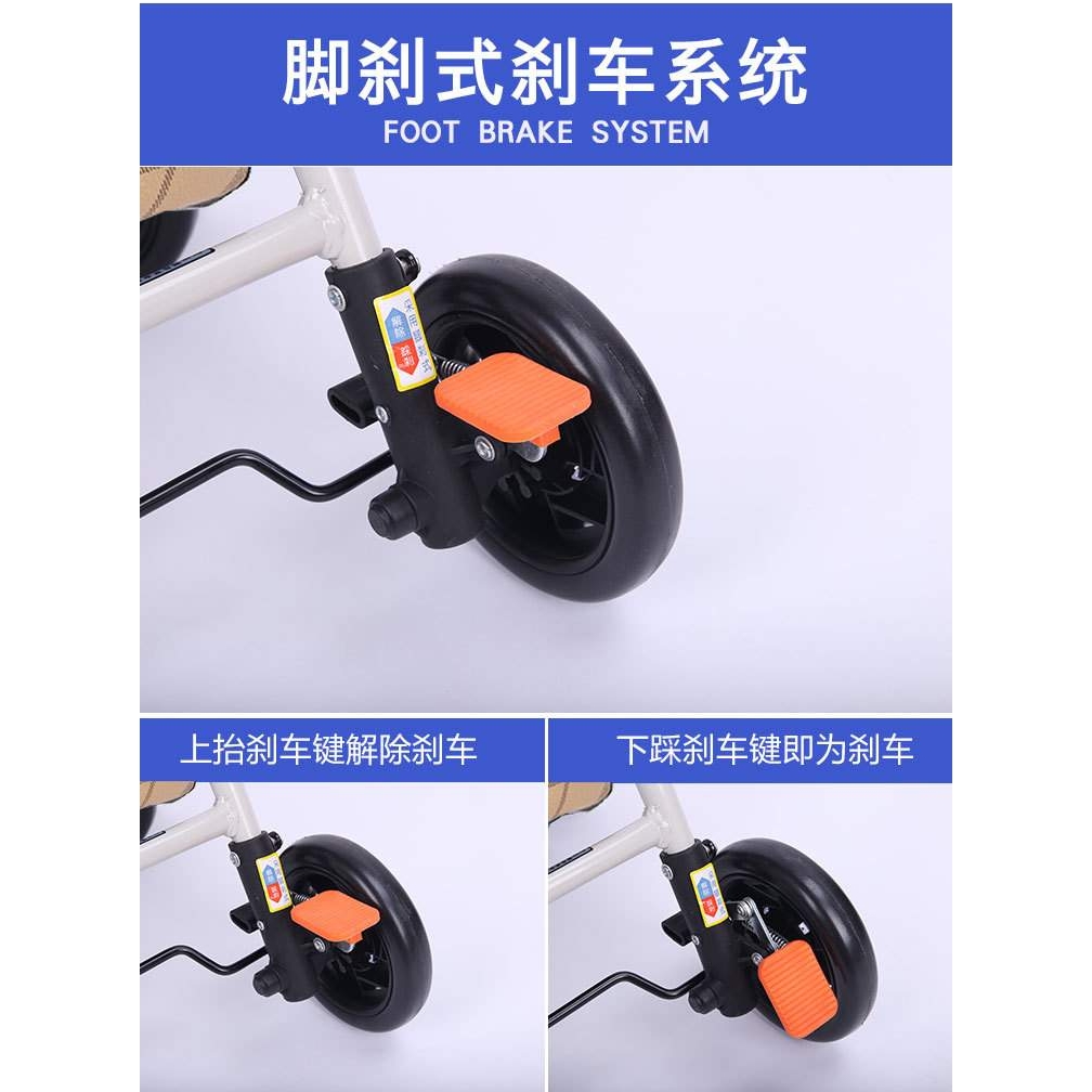 61K3老人购物车可坐老年手推车折叠买菜小拉车便携助行车四轮带座 - 图1