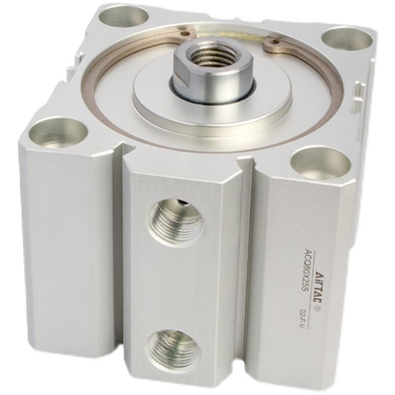 亚德客小型气动薄型气缸ACQ80X50/75/100/120/125X150X175X250S - 图0