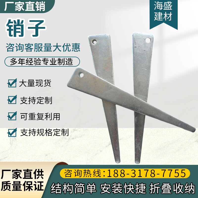 。新型建筑方柱扣木工梁夹具柱子紧固件方圆扣加固件锁梁扣镀锌销-图2