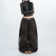 Jazz glitter camouflage hot diamond slimming sweatpants elastic