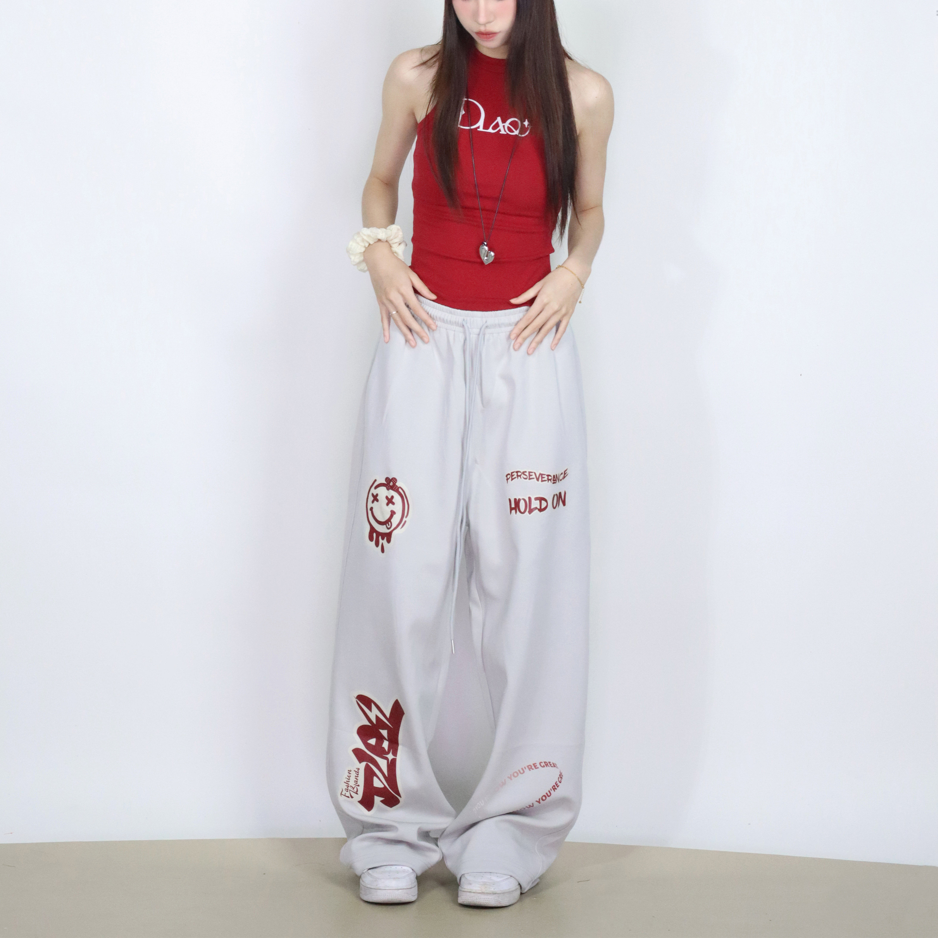 大佬街舞潮牌原创涂鸦运动裤卫裤显瘦宽松美式嘻哈爵士舞街头0685,淘宝优惠券,粉丝福利购,淘宝优惠卷