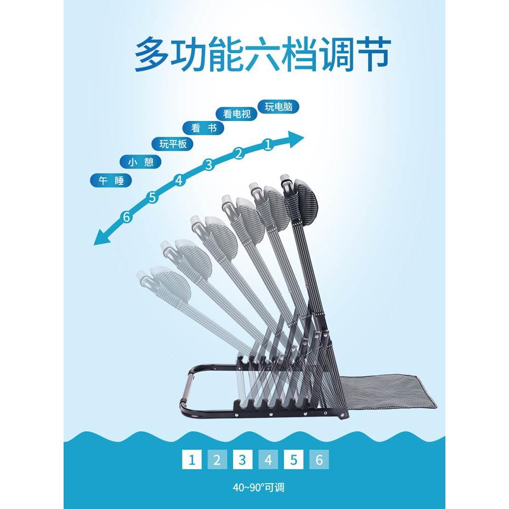 护理卧床老人神器瘫痪老人床上靠背神器久躺靠背支架可折叠靠垫x - 图1