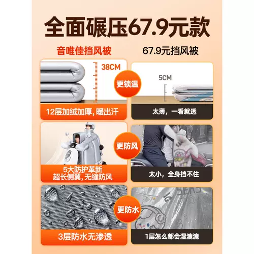 Детский ветрозащитный зимний утепленный водонепроницаемый электромобиль для матери и ребенка, семейный стиль