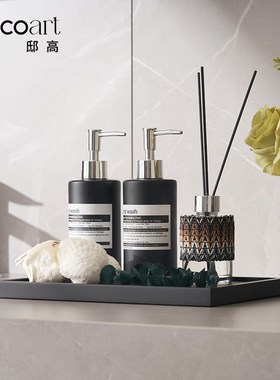现代轻奢酒店样板间卫浴柜洗漱台托盘套装摆件毛巾盘软装饰品摆台