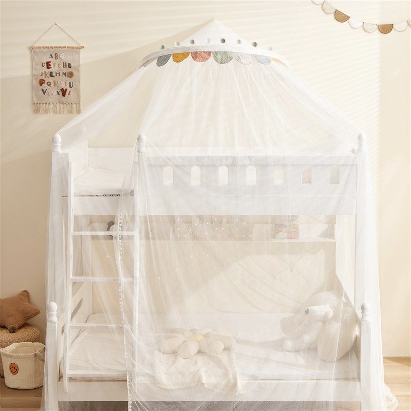 儿童蚊帐上下铺子母床双层学生高低床梯形家用免安装一体式通用,淘宝优惠券,粉丝福利购,淘宝优惠卷