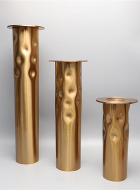 新中式创意金属烛台摆件样板房售楼部卧室书房客厅餐厅桌面饰品