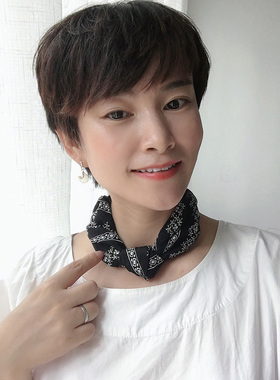 甲状腺术后遮挡项链女夏季小众遮疤神器脖子饰品真丝小丝巾锁骨链