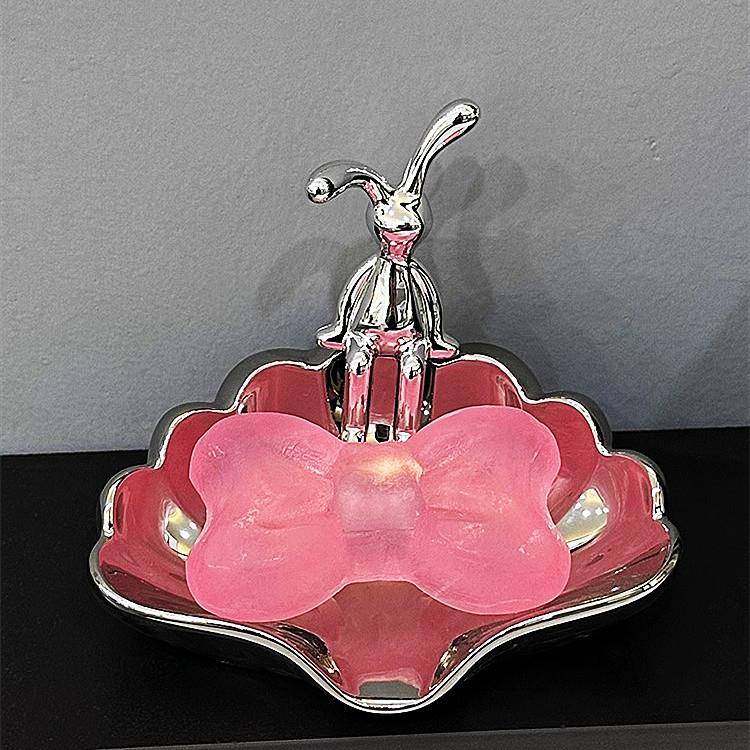 轻奢卫生间肥皂盒家用高档陶瓷洗手台面免打孔排沥水香皂盒置物架,淘宝优惠券,粉丝福利购,淘宝优惠卷