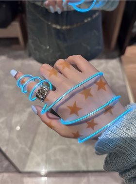 JOJO复刻霓虹螺旋线COS道具灯
