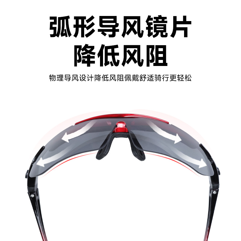 永久骑行眼镜变色近视男自行车护目镜户外运动专业跑步防风沙装备
