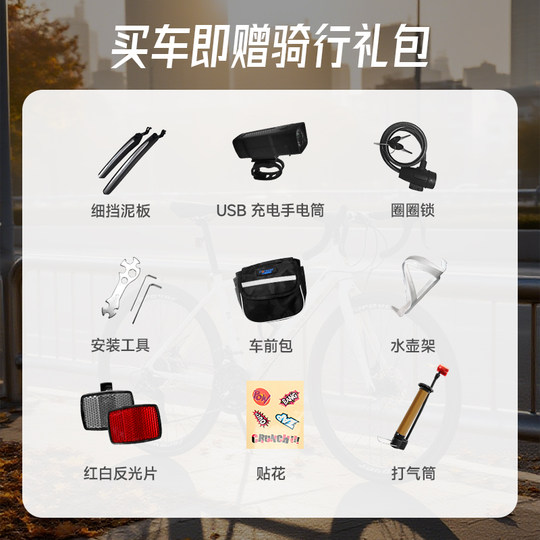 官方旗舰店永久自行车成人青少年变速通勤轻便700C女款竞速单车