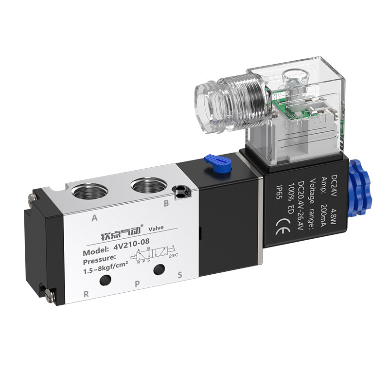 气动电磁阀4V210-08二位五通换向气阀24V气缸电阀220V电磁控制阀,淘宝优惠券,粉丝福利购,淘宝优惠卷