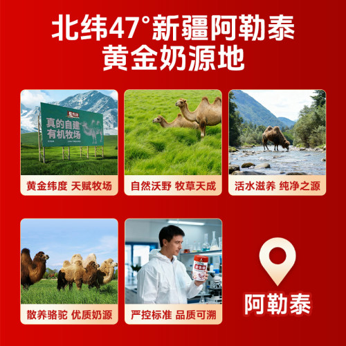 驼先锋新疆正宗骆驼乳奶粉正品官方旗舰店双峰骆驼新国标新疆原产 - 图0