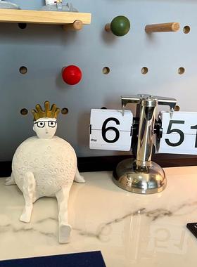 轩富帝爵书房书桌儿童蓝色摆件装饰宇航员星球宇宙系列组合