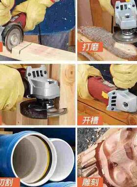 角磨机链条锯片4寸木工锯盘木头打磨神器万用切割片茶盘开槽据盘