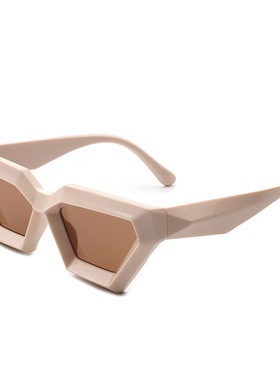 欧美不规则猫眼太阳镜潮流