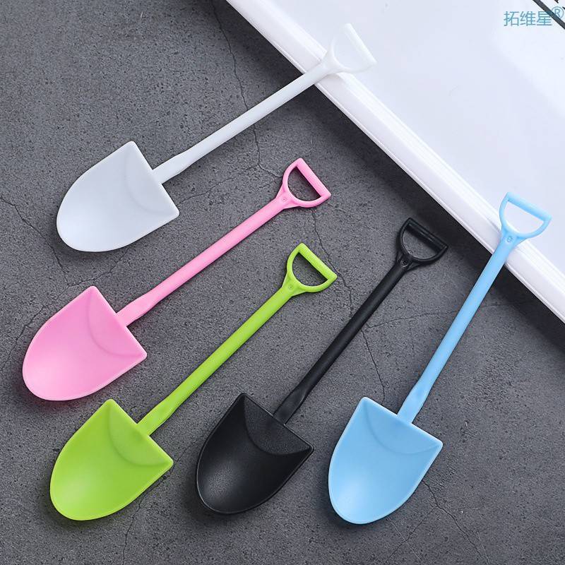 网红Dessert Spoons 100 Pcs/Pack Plastic Disposable Dessert - 图1