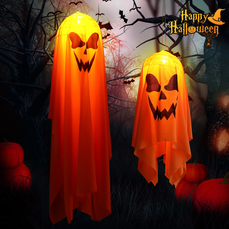 推荐2ps Halloween scene props horror ghost LED lights lamps - 图0