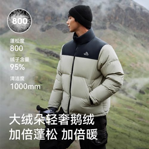 【小红书同款】伯希和户外800蓬羽绒服女冬季新款男保暖情侣外套 - 图0