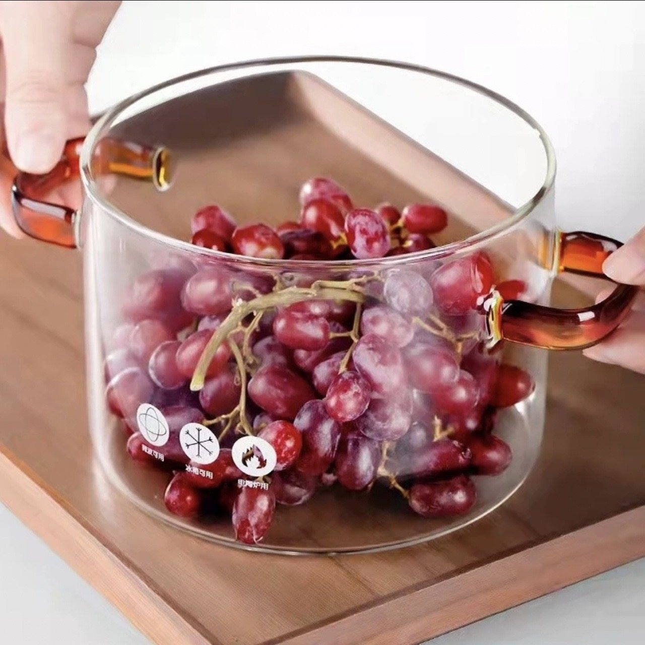 双耳大汤锅1500ml明火高温泡面碗银耳锅大容量耐高温,淘宝优惠券,粉丝福利购,淘宝优惠卷