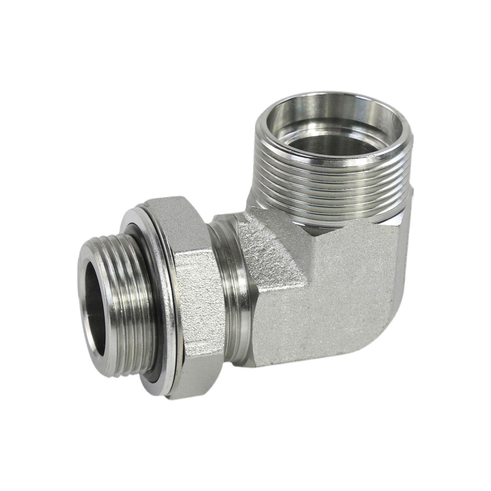 卡套直角弯1CH1CH9永华标准M14 16 18 外螺纹H型可调方向接头 - 图3