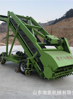 小型玉米秸秆取草机养殖场可升降电动扒料机牛羊饲养场青贮挖草机