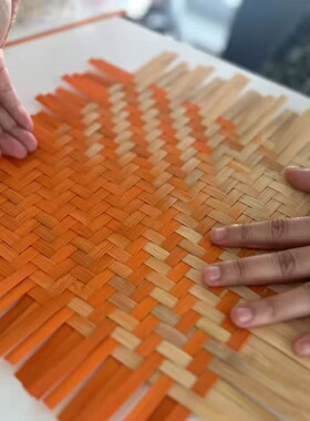 端午节非遗竹编扇子古风高颜值DIY新中式手工扇中国风材料包团建