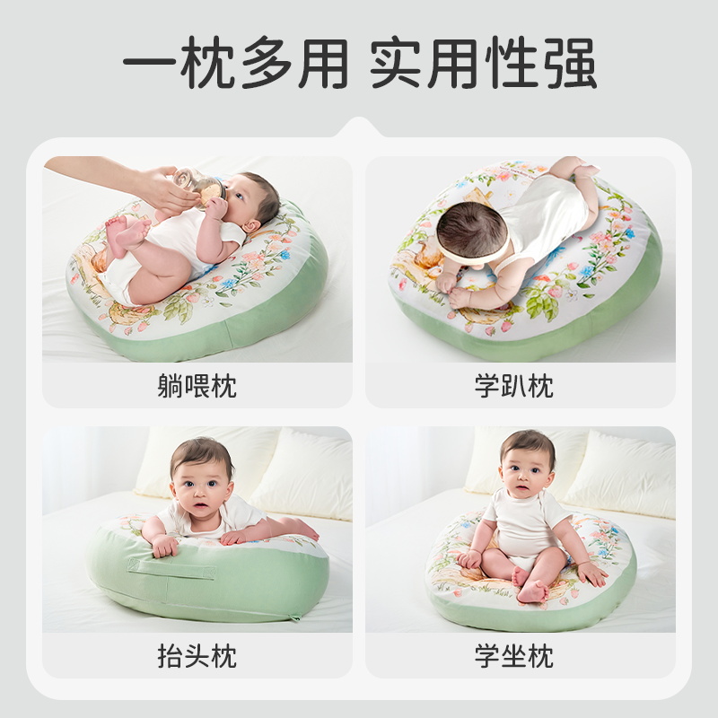 ipoosi婴儿防吐奶斜坡枕防溢奶呛奶斜坡垫新生儿躺靠垫喂奶哺乳枕