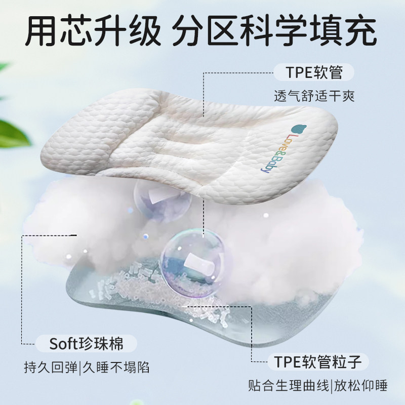 儿童枕头3到6岁婴儿枕头宝宝枕头1到3岁儿童枕头6岁以上四季通用,淘宝优惠券,粉丝福利购,淘宝优惠卷