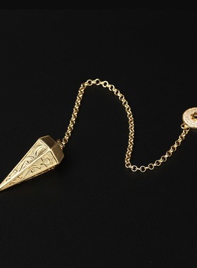 金属灵摆套装送图表黄铜非水晶金属铜灵摆