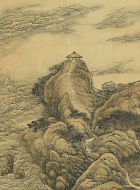 清张宗苍江潮图台北故宫藏清代山