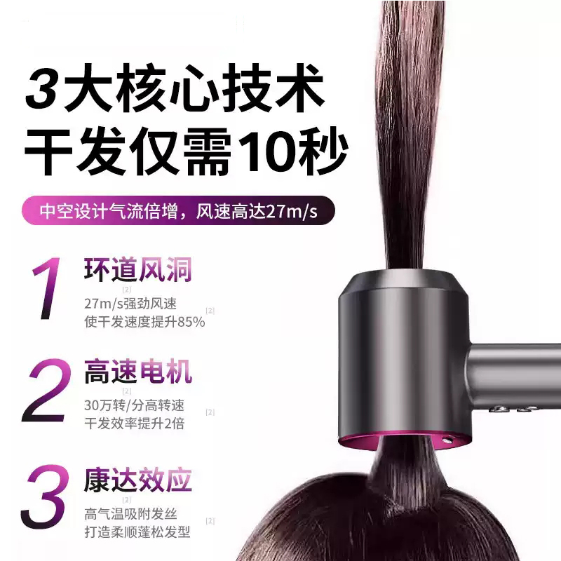 【经典款】1.8米国内电吹风机家用负离子护发不伤发静音风嘴速干