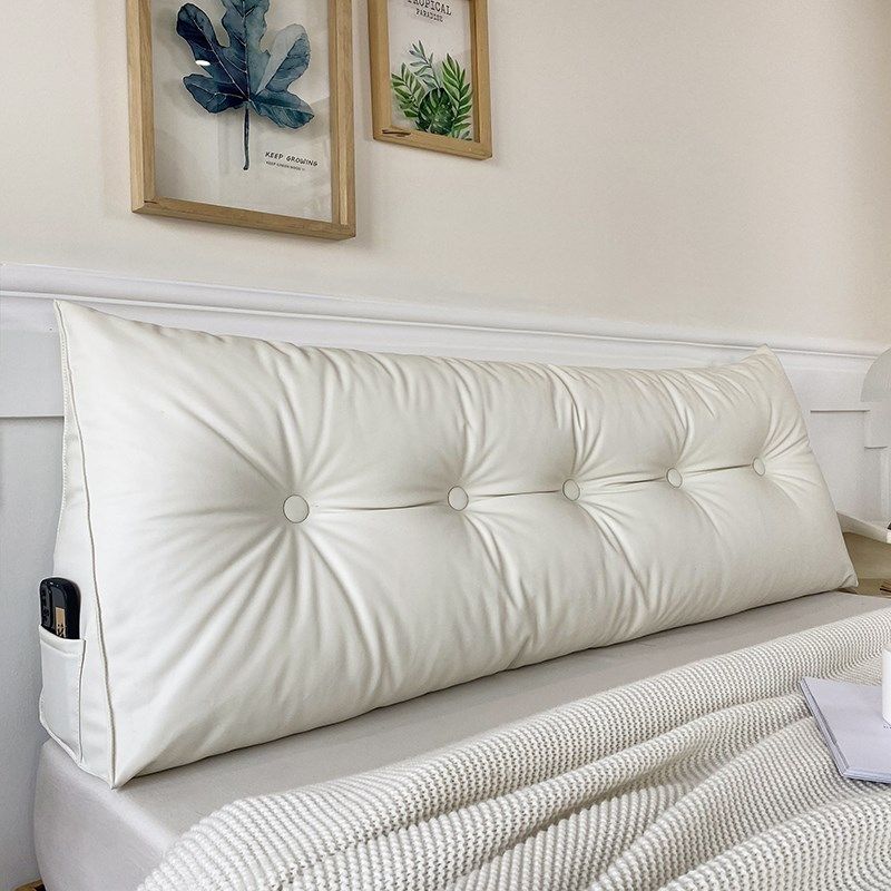 2024新款舒适j透气猫抓皮三角靠垫床头软包防撞靠背飘窗护腰靠枕,淘宝优惠券,粉丝福利购,淘宝优惠卷