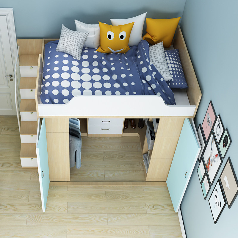 成人多功能衣帽间小户型t现代简约高低床衣柜床一体交错式上下床,淘宝优惠券,粉丝福利购,淘宝优惠卷