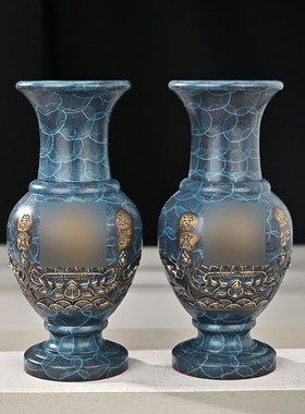 供具套装供灯插香炉m铜水杯花瓶果盘圣水杯长明灯净水瓶果佛前摆