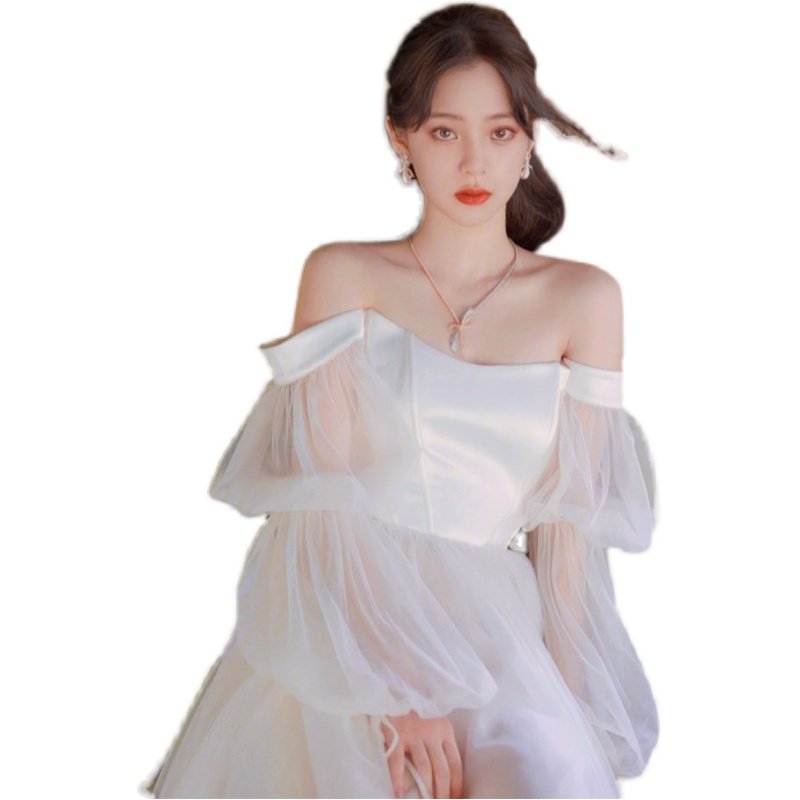 新娘婚纱袖子软纱长款仙女袖遮肉显瘦免缝主持礼服配饰拍照,淘宝优惠券,粉丝福利购,淘宝优惠卷