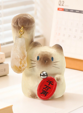 猫猫PAI运来福喵盲盒装饰摆件